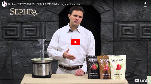 Burping A Chocolate Fountain