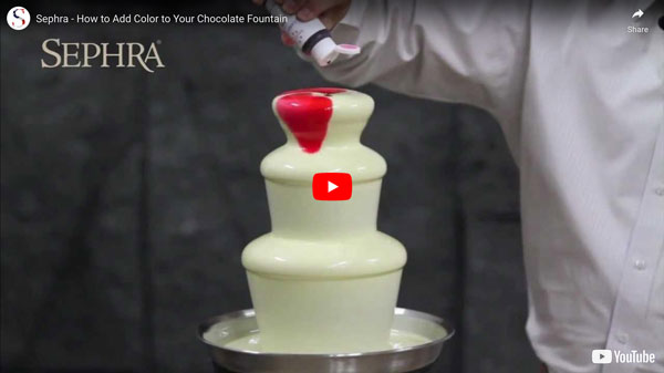 Colouring A Chocolate Fountain