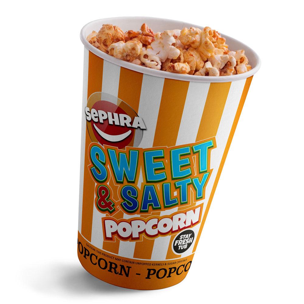 Sephra Popcorn Sephra Sweet Salty Popcorn – 24 x 70g Tubs | Bulk & Wholesale