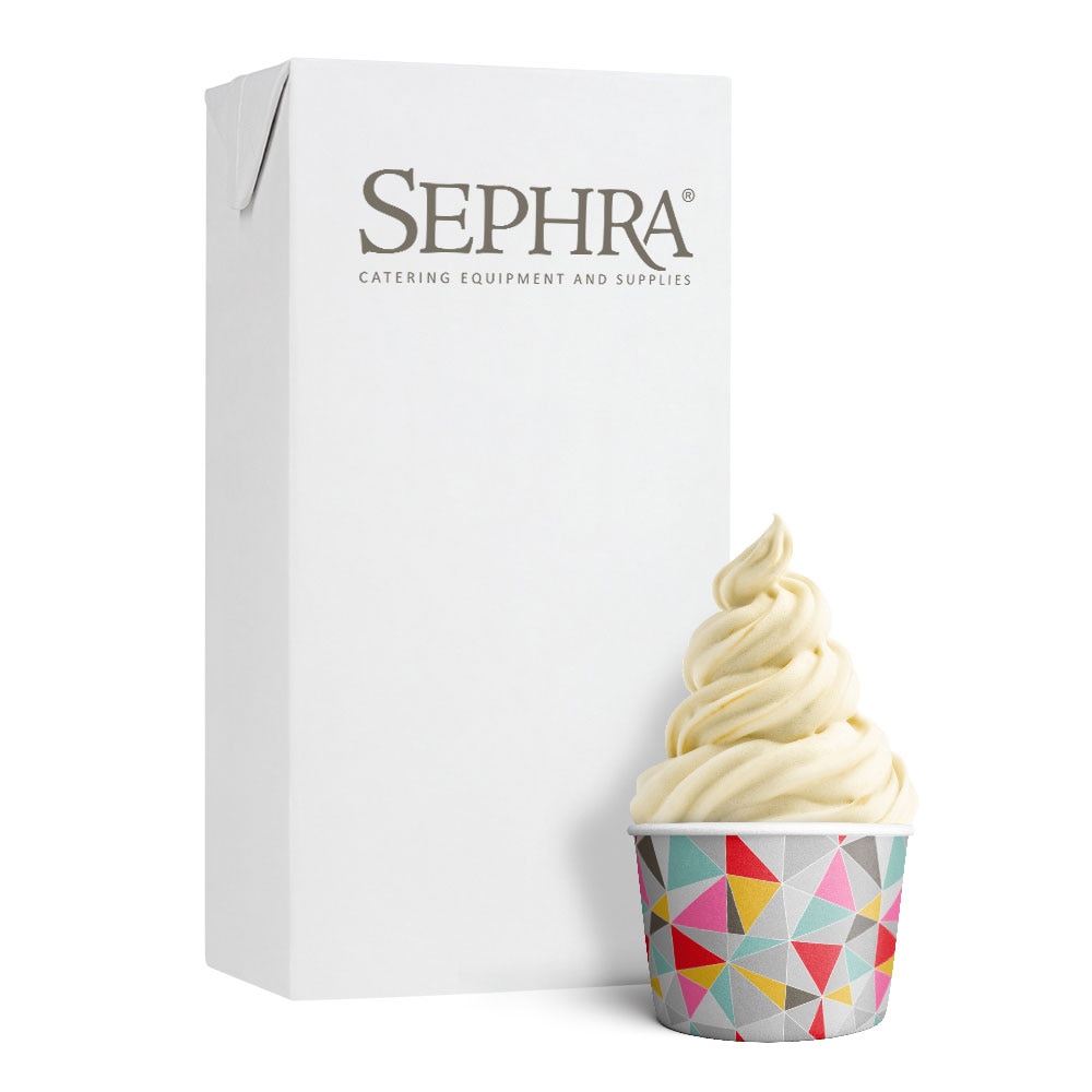Sephra Vanilla Soft Serve Ice Cream Mix - 12 x 1L